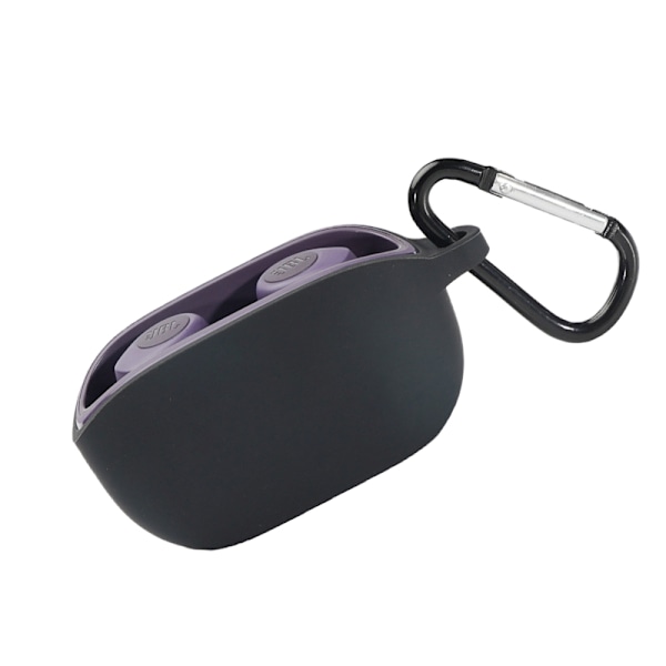 JBL Wave 100TWS Fodral med Karabinhake - Mjukt Skyddsfodral i Silikon Svart