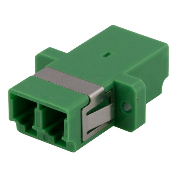 Fiber coupler snap-in, 2xLC-LC, Singlemode, duplex, green