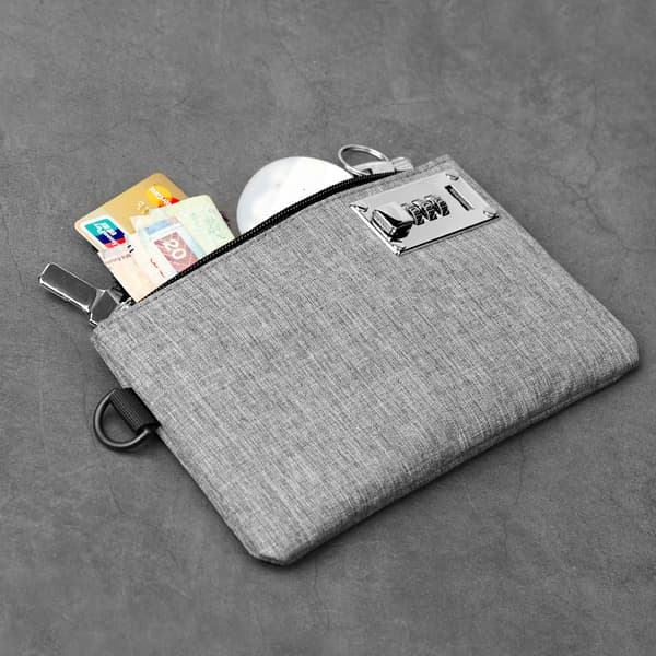 Oxford Cloth -turvalompakko salasanalukolla Grey Grey
