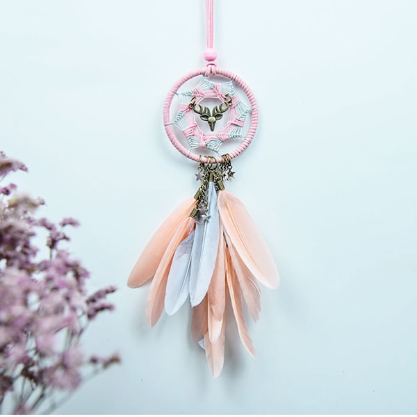 Turrenhjort backspegel charm Rosa
