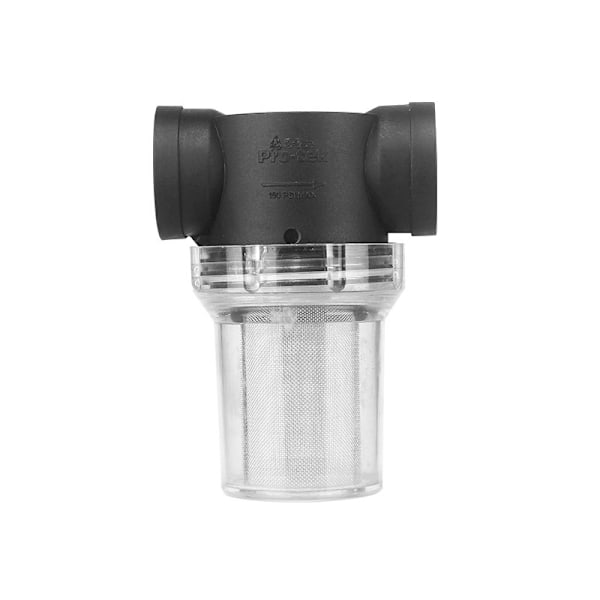 Inline vattenfilter med 1" invändig gänga 40 Mesh