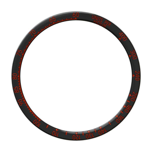 Sort og rød Bezel Ring til Fenix 8 (43mm) - Farverig Udgave