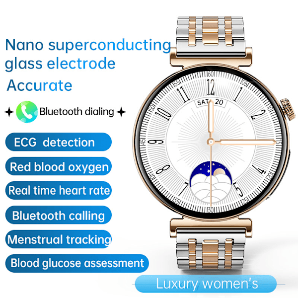 Smartwatch til kvinder med EKG og Bluetooth