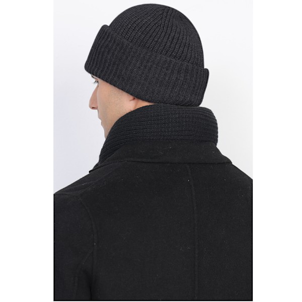 To-i-en Stablet Beanie Hat Mænds Sort