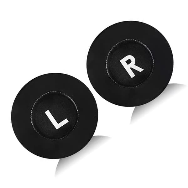 Kølende ørepuder til hovedtelefoner - 105 mm runde, is-silke materiale (2 stk.)