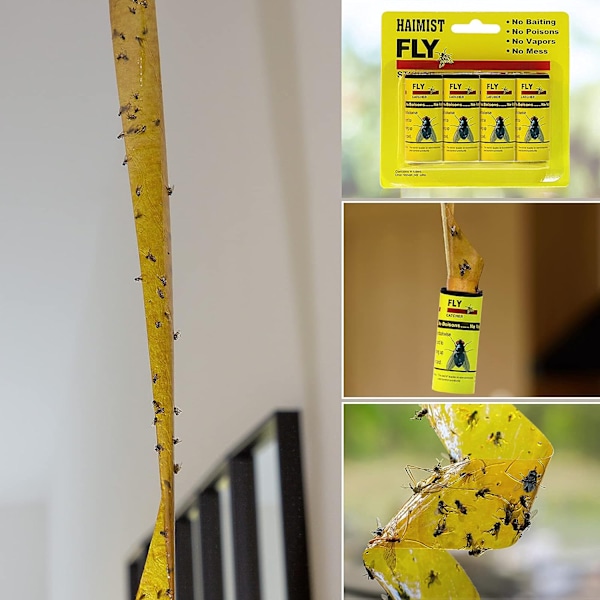 Flugfälla flugfångare flugpapper rulle 16-pack