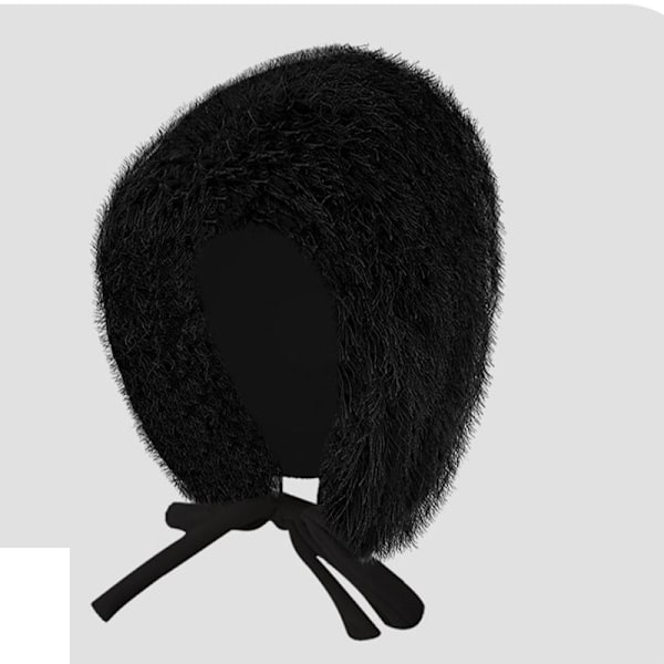 Fleece Trapper hat med øreklapper Sort