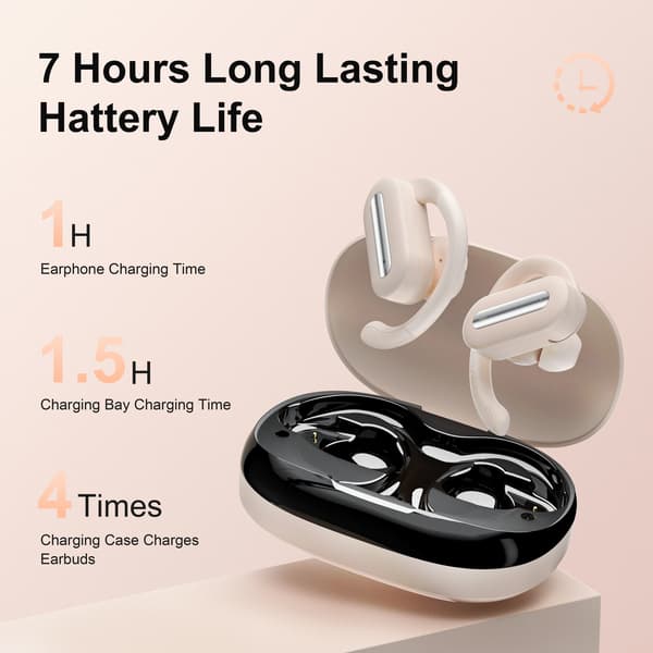 Bluetooth-kuulokkeet SP36 - Langaton urheilumalli Beige Beige