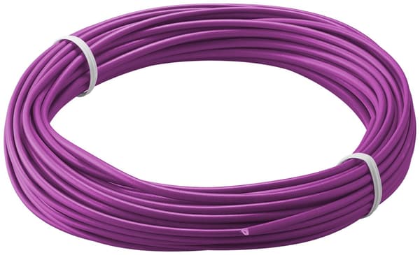 Koppartråd isolerad, 10 m, violett