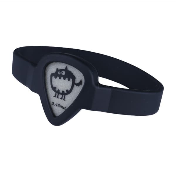 Plektrumhållare för gitarr, armbandsplektrumhållare för gitarrister Black Black