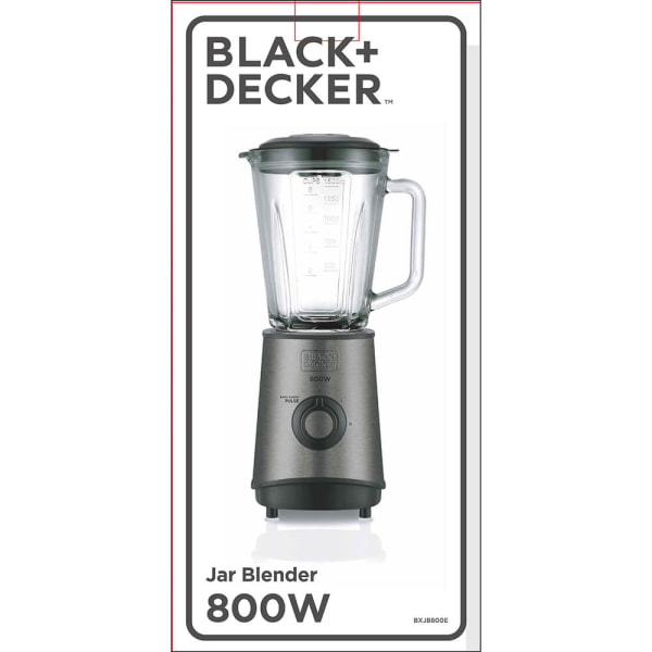 BLACK+DECKER Mixer 800W Borstat Stål
