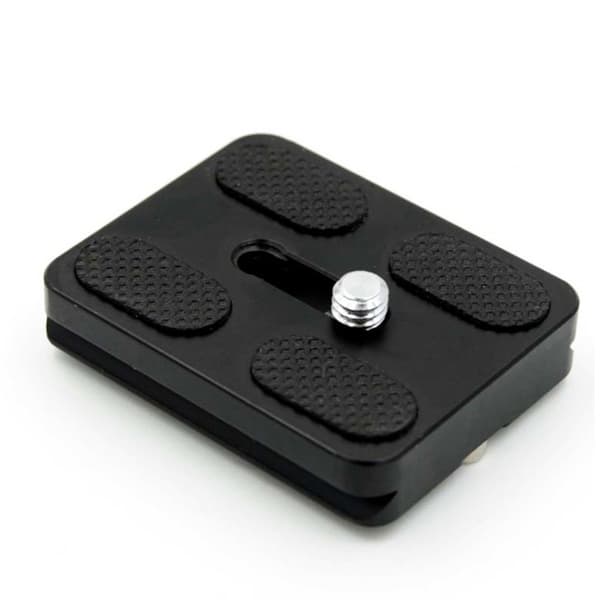 Aluminiumslegering stativhoved PU-50 - Hurtigudløserplade Black Black