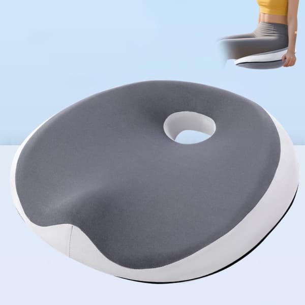 Memory Foam Sittdyna för Svanskota och Smärtlindring - Ergonomisk Ortopedisk Design Grey Grey