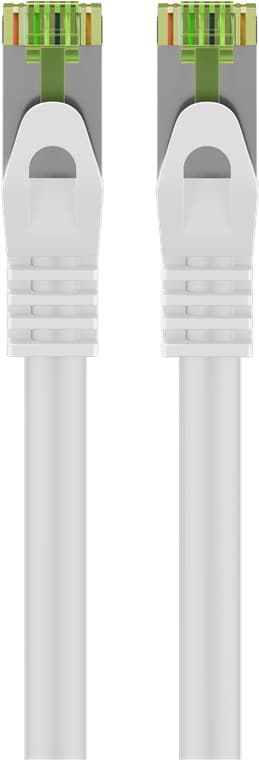RJ45 patchkabel med CAT 8.1 S/FTP råkabel, AWG 26, vit
