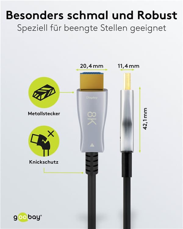 Erittäin nopea optinen hybridi HDMI™ -kaapeli (AOC)