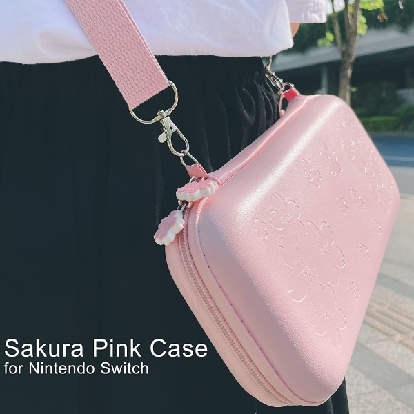 INF Väska och tillbehör för Nintendo Switch Rosa 10 delar