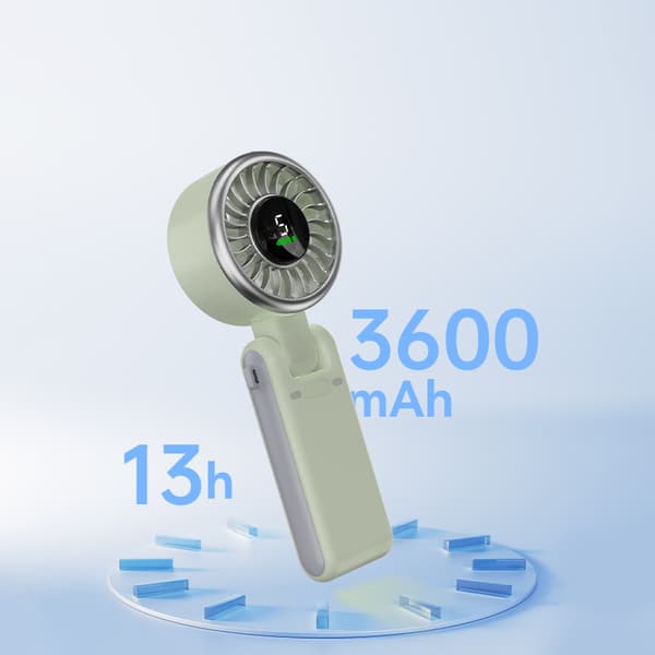 Foldbar Ventilator: Bærbar Køleløsning White White