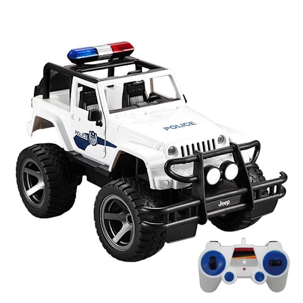Fjärrstyrd bil 1:12 Double Eagle (vit) Jeep (polis) E550-003