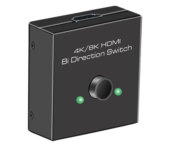 HDMI 8K tovejs switch - 2 ind 1 ud