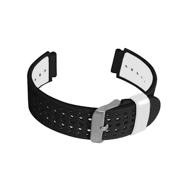 Svart och vitt silikonarmband för Garmin Forerunner 235