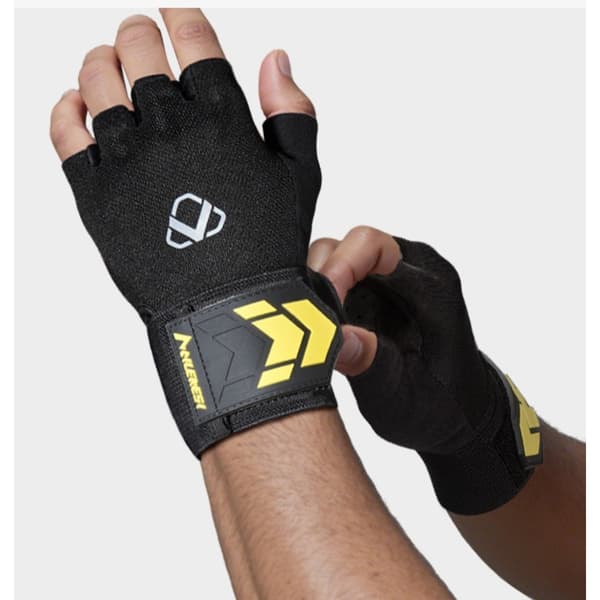 Viktlyftarhandskar halkskydd för styrketräning och cykling, polyester gymhandskar för tyngdlyftning, chins och cross-training, 1 par S S