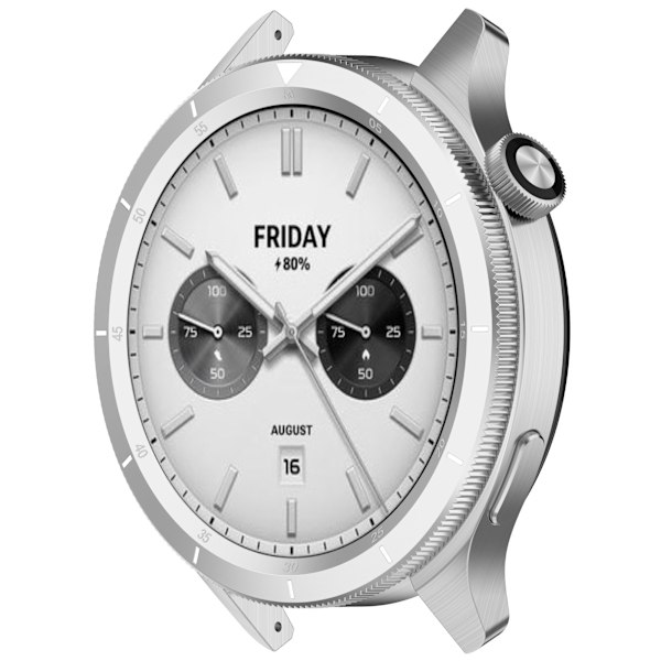 Klockram i rostfritt stål för Xiaomi Watch S4/S3 Skala svart