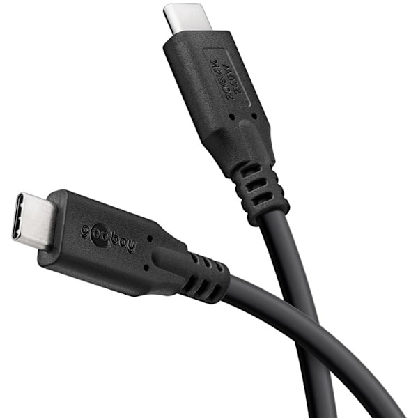 USB-C™-kabel, USB4™, 1 m, svart