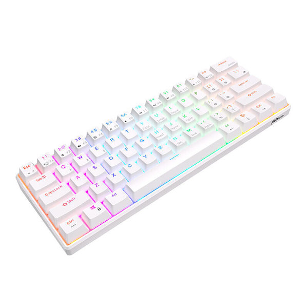 Mekanisk tastatur Royal Kludge RK61 RGB, rød switch (hvid)