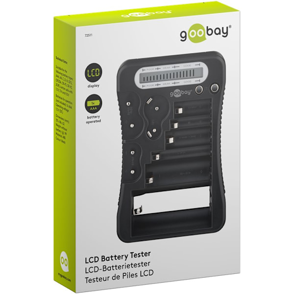 Batteriprovare med LCD-display