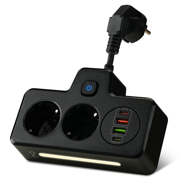 BKL-502 EU Hurtigoplader vægoplader Sort
