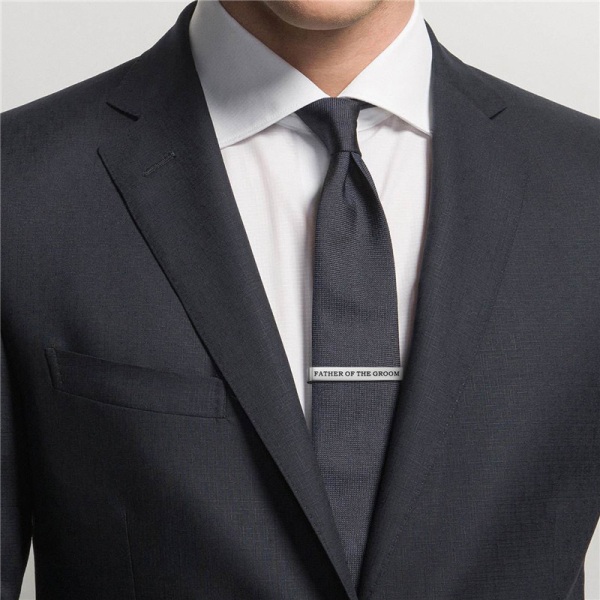 Personlig graverad slipsklämma för män