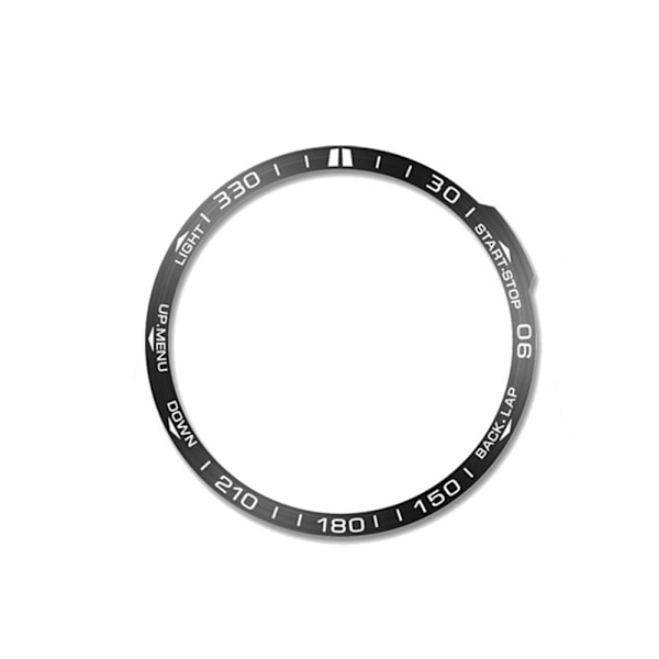 Stilfuld ramme kompatibel med Garmin Fenix ​​7X Sort