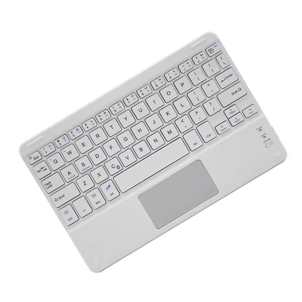 Trådlöst Tangentbord med Styrplatta för Surfplattor White M White M