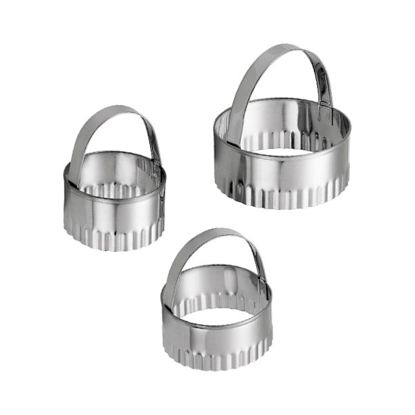 Set med kakmått, plommonblomma (3 delar) model 1