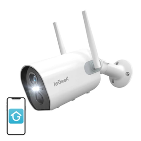Langaton WiFi-ulkokamera ieGeek ZS-GX2S valkoinen 5200mAh