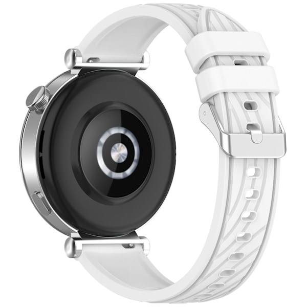 Huawei GT5 / GT5 Pro Textured Silikon Klockarmband Vit