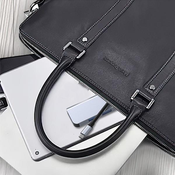 Dobbelt USB-C og USB-A Hub med 1 USB3.0-port og 3 USB2.0-porte