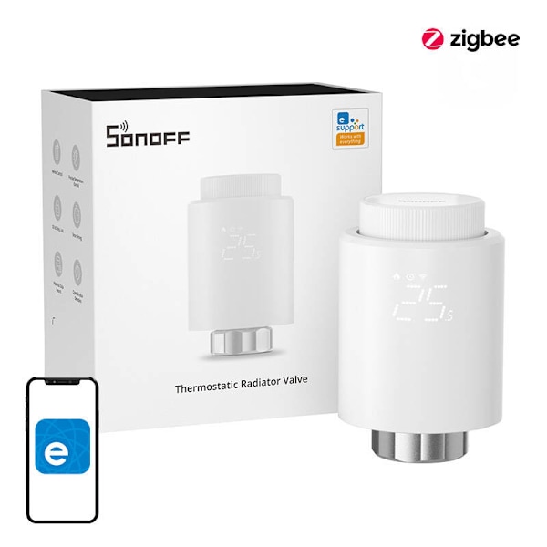 Smart Termostat Kylarventil Sonoff TRVZB Zigbee 3.0