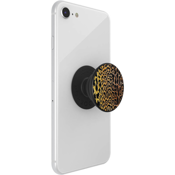 POPSOCKETS Embossed Metal Leopard Avtagbart Grip med Ställfunktion LUXE