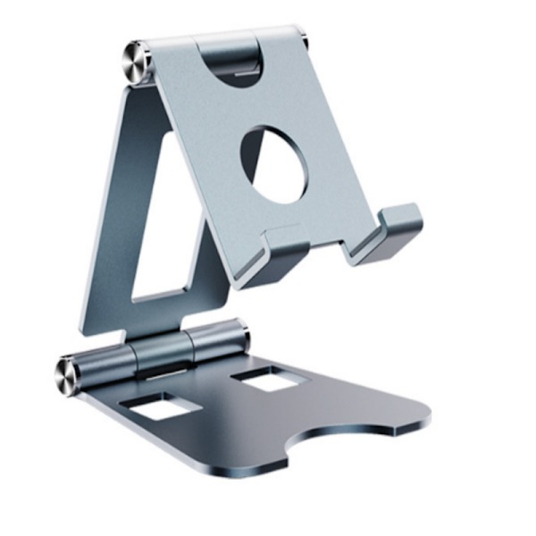 Foldbar, drejelig mobiltelefonholder i aluminiumslegering