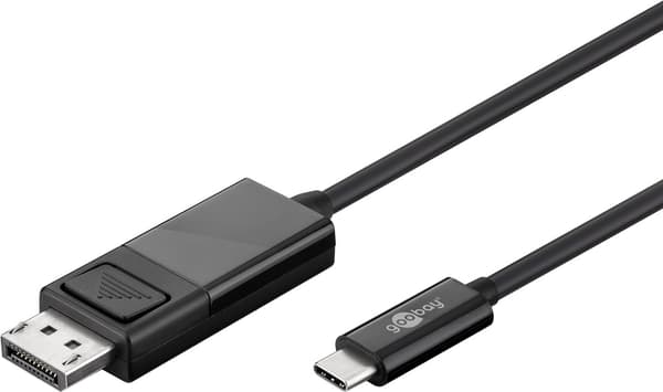 USB-C™ till DisplayPort™ kabel, 1,2 m, svart