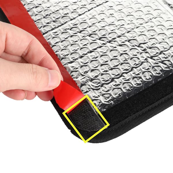 Foldbart RV Vindue Magnetisk Solskærm Gardiner (42x42cm)