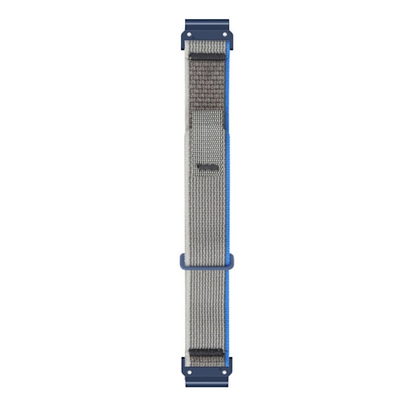 Nylon klockarmband för Garmin Fenix 5x/6x/7X/8 51mm Blå + Grå 26 mm