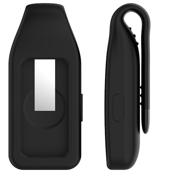 Stålclipsspænde til Huawei Band 10/9/8 - Silikone Sort