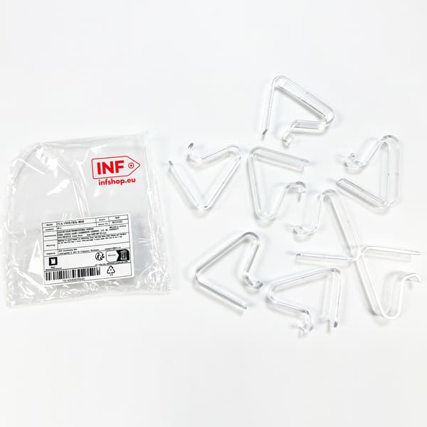 Transparenta Dukhållare, 8-pack L L