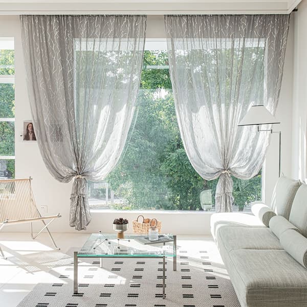 Set med 2 Konst Trädgren Silver Varmstämpling Skira Gardiner - Stångficka Grey M Grey M