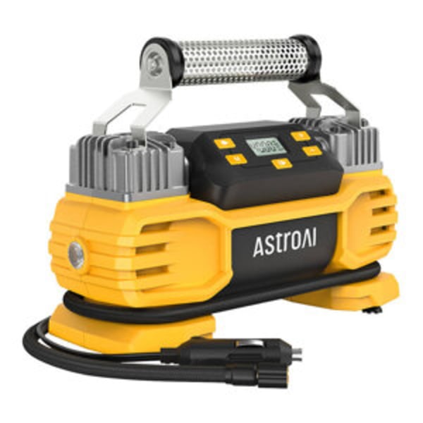 Dua AstroAI AIRUN T2 160 PSI kraftig däckkompressor