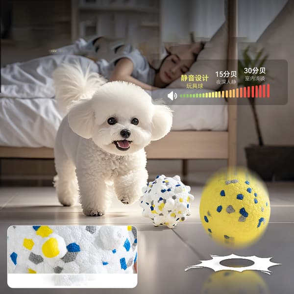Piggede Hundelegetøjsbold Yellow S Yellow S