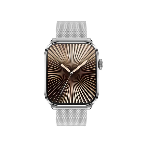 Multifunktionell Smartwatch med AMOLED-skärm, Bluetooth-samtal och Hälsoövervakning Silver Silver