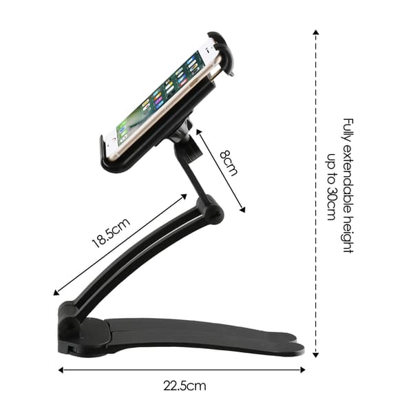 Tablet Stander 2-1 Bordstander og Væghængt Sort